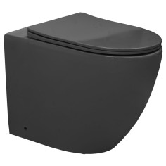 Vaso wc filo parete rimless nero opaco aria