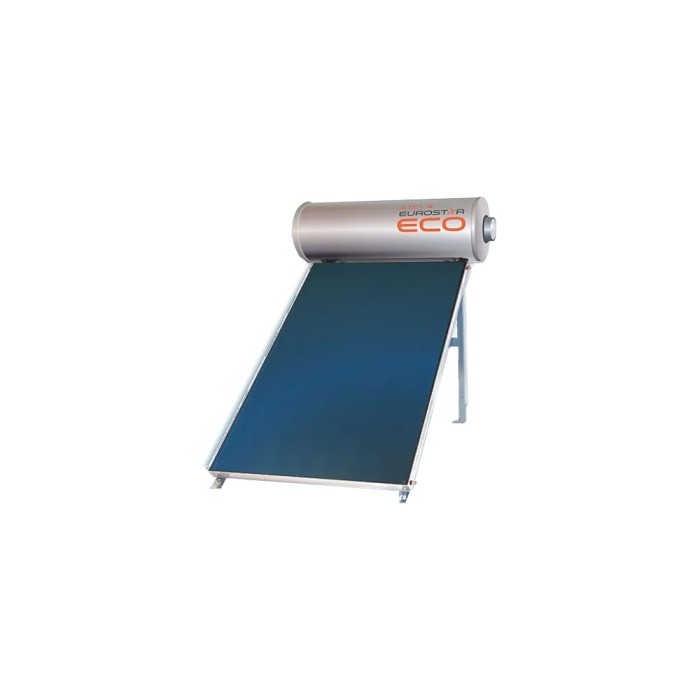 Pannello solare termico a circolazione naturale eurostar telaio a terra 150 lt tt