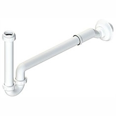 Sifone ad esse in plastica per lavabo e bidet 1.1/4