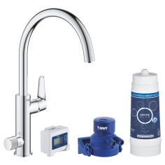 Kit depuratore acqua con sistema filtrante grohe blue pure baucurve