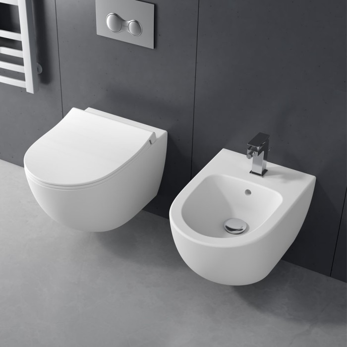 Vaso wc sospeso rimless sento vitra