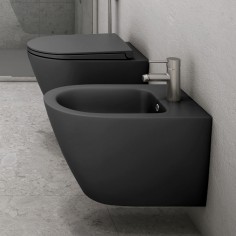 Bidet sospeso feeling nero opaco rak ceramics