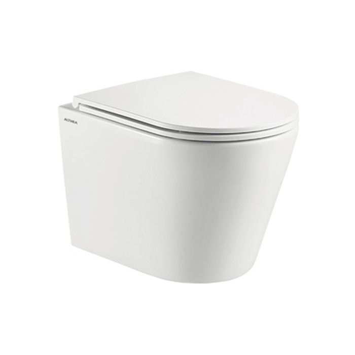 Vaso wc sospeso tornado oceano.2 con sedile slim soft close e fissaggi althea