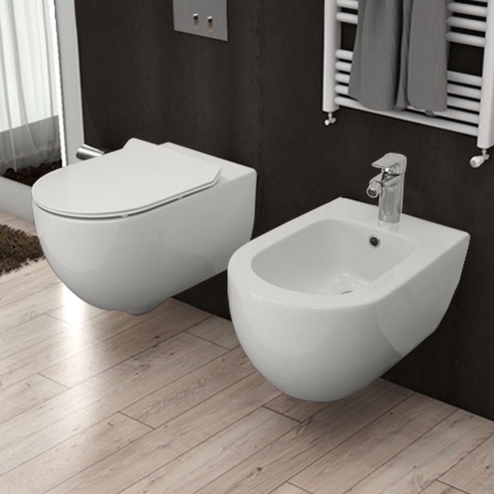 Bidet sospeso unica alice ceramica