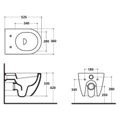 SANITARI SOSPESI BIANCO OPACO COVER ALTHEA