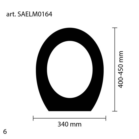 Sedile copriwater in legno bianco compatibile curva vincenti