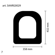 Sedile copriwater in termoindurente bianco compatibile space concept globo