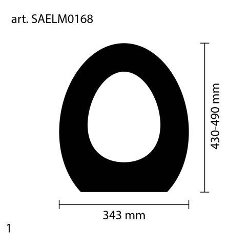 Sedile copriwater in legno bianco compatibile polifemo mini sanitosco