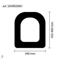 Sedile copriwater in legno bianco compatibile venere azzurra