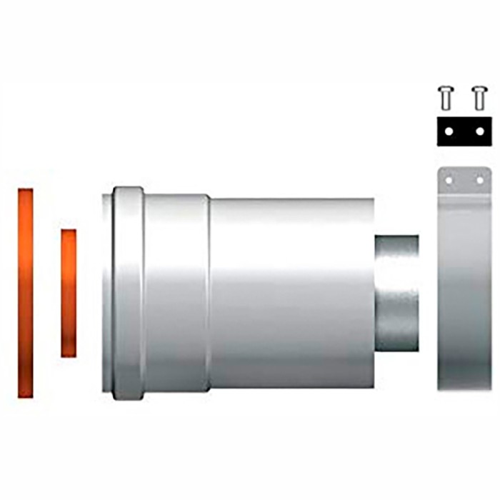 Partenza verticale di scarico fumi 60/100 per caldaia a condensazione ariston