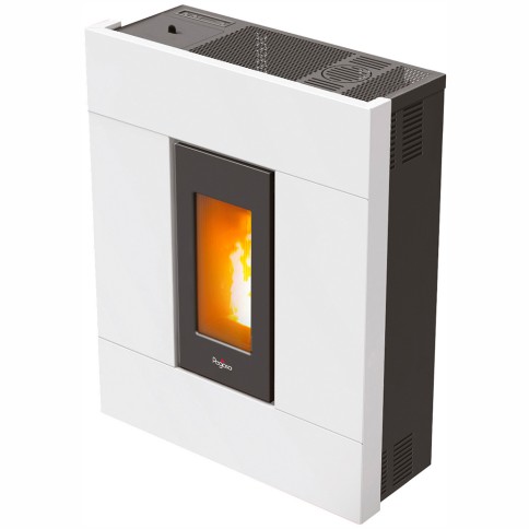 Stufa a pellet 7 kw tabla pegaso bianca