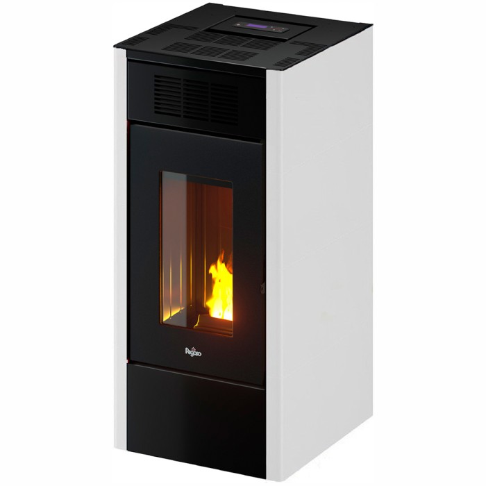 Stufa a pellet 14 kw saba pegaso bianca