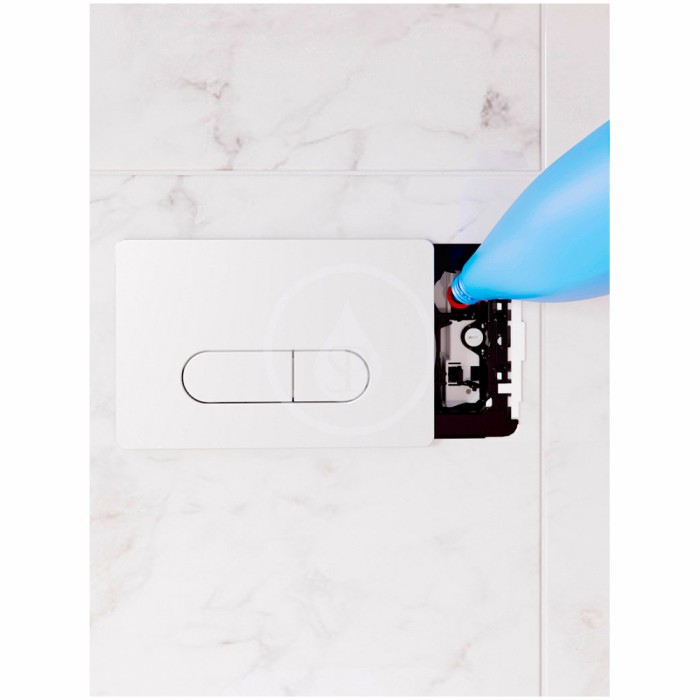 Placca per cassetta di scarico ad incasso prosys oleas m1 bianca smartflush ideal standard