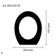 Sedile copriwater in legno bianco compatibile ideal standard tesi