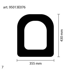 Sedile copriwater in legno bianco compatibile dolomite quadrarco