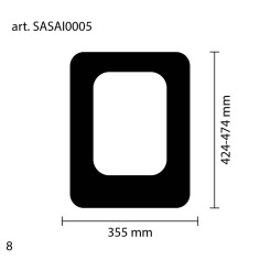 Sedile copriwater in legno bianco compatibile fleo dolomite