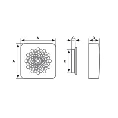 Aspiratore elettrico elicoidale ad alta prevalenza 80-100-120 mm fantinicosmi