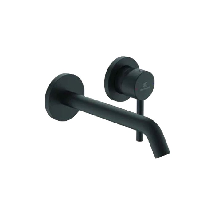 Miscelatore lavabo incasso parte esterna nero opaco ceraline ideal standard