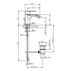 Miscelatore rubinetto bidet ten tiemme