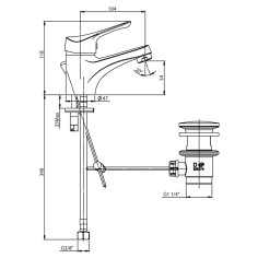 Miscelatore lavabo pilot paini