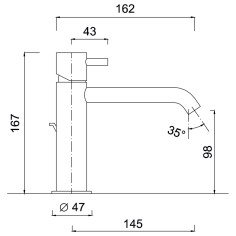 Miscelatore lavabo con scarico myfuture giulini